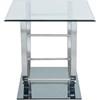 Danville 704988-S3 3-piece Glass Top Coffee and End Table Set - Chrome image 5