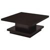 Reston 705168-S2 2-piece Square Coffee and End Table Set - Cappuccino image 3