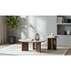 Jenna 706167 Round Marble Top Mango Wood End Table - Brown image 7