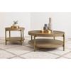 Arini 706188-S2 2-piece Round Coffee and End Table Set - Sand Wash image 2