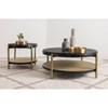 Arini 706198-S2 2-piece Round Coffee and End Table Set - Black image 2