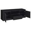 Winfield 706222-SET 3-piece Entertainment Center 60-inch TV Stand - Black image 9