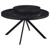 Briggs 706268-S3 3-piece Round Coffee and End Table Set - Black image 2