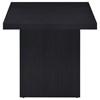 Max 706277 Square Engineered Laminate Side Table - Black image 1