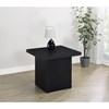 Max 706277 Square Engineered Laminate Side Table - Black image 5