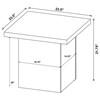 Max 706277 Square Engineered Laminate Side Table - Black image 6
