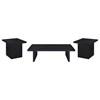 Max 706278-S3 3-piece Rectangular Coffee and End Table Set - Black image 1
