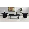 Max 706278-S3 3-piece Rectangular Coffee and End Table Set - Black image 2