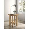 Ottowa 706297 Round Wood End Table with Shelf - Light Oak image 5