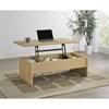Canoga 706348 Engineered Wood Lift Top Coffee Table - Light Oak image 9