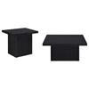 Devar 706408-S2 2-piece Square Cocktail Coffee End Table Set - Black image 1