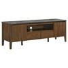 Bradley 706452 63-inch 2-Door SmartTop TV Stand Smokey and Brown - Smokey Grey/Brown image 1