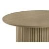 Hamlyn 706498 Round Fluted Occasional Coffee Table - Natural Oak image 5