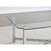 Cronin 706567 Square Tempered Glass Top End Table - Chrome image 5