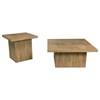 Devar 708068-S2 2-piece Square Coffee and End Table Set - Mango image 1