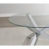 Kenzie 708128-S2 2-piece Round Coffee and End Table Set - Chrome image 3