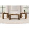 Odilia 708418-S3 3-piece Solid Wood Coffee and End Table Set - Auburn image 1