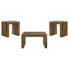 Odilia 708418-S3 3-piece Solid Wood Coffee and End Table Set - Auburn image 4