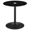 Ganso 709688-S2 2-piece Round Glass Top Coffee and End Table Set - Black image 1