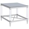 Lindley 709728-S2 2-piece Square Coffee and End Table Set - Chrome image 10