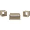 Frisco 710518-S3 3-piece Coffee and End Table Set - Distressed Pine image 1