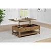 Payne 710545 48-inch Mobile Lift Top Coffee Table - Distressed Brown image 7