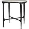 Hermas 710738-S2 2-piece Round Marble Coffee and End Table Set - White image 5