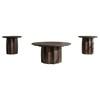 Cayenne 710778-S3 3-piece Solid Mango Wood Coffee Table Set - Walnut image 4