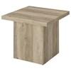 Devar 710877 Square Engineered Wood End Table - Distressed Pine image 2