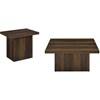 Devar 710888-S2 2-piece Square Coffee and End Table Set - Dark Pine image 1