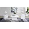 Devar 710898-S3 3-piece Square Coffee End Table Set - White High Gloss image 2