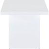 Devar 710898-S3 3-piece Square Coffee End Table Set - White High Gloss image 4