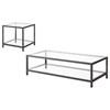 Trini 720228-S2 2-piece Coffee and End Table Set - Black Nickel image 2