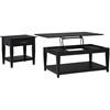 Lindenton 722728-S2 2-piece Wood Lift-Top Coffee and End Table Set - Black image 4
