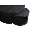 Sweeney 722820 2-piece Round Wood Occasional Nesting Table Set - Black image 1