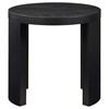 Sweeney 722827 24-inch Round Wood Occasional End Table - Black image 1