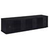Deiter 722833 79-inch TV Stand Fireplace Media Console - Black image 4