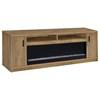 Eddy 722843 79-inch 2-door TV Stand Fireplace Media Console - Mango image 3