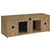 Fuller 722852 60-inch 2-door TV Stand Fireplace Media Console - Mango image 1