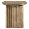 Adina 722938-S2 2-piece Round Coffee Table Set - Distressed Light Brown image 2