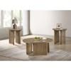 Adina 722938-S3 3-piece Round Coffee Table Set - Distressed Light Brown image 1