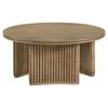 Adina 722938-S3 3-piece Round Coffee Table Set - Distressed Light Brown image 2