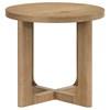 Kessler 735987 Round Sculptural Wood End Table - Light Oak image 1