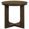 Kessler 735998-S2 2-piece Round Sculptural Wood Coffee Table Set - Brown image 1