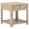 Marcelo 736057 Wood End Table with Drawer and Shelf - Light Elm image 1