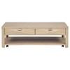 Marcelo 736058 Wood Coffee Table with 2 Drawers and Shelf - Light Elm image 12