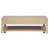 Marcelo 736058 Wood Coffee Table with 2 Drawers and Shelf - Light Elm image 7