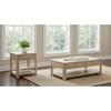 Marcelo 736058-S2 2-piece Coffee Table Set with Storage - Light Elm image 2