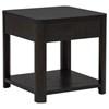 Marcelo 736067 Wood End Table with Drawer and Shelf - Coffee image 5