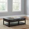 Marcelo 736068 Wood Coffee Table with 2 Drawers and Shelf - Coffee image 2